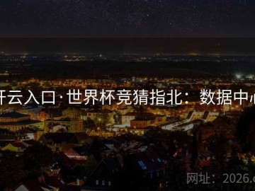 开云入口·世界杯竞猜指北：数据中心