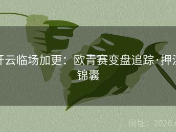 开云临场加更：欧青赛变盘追踪·押注锦囊