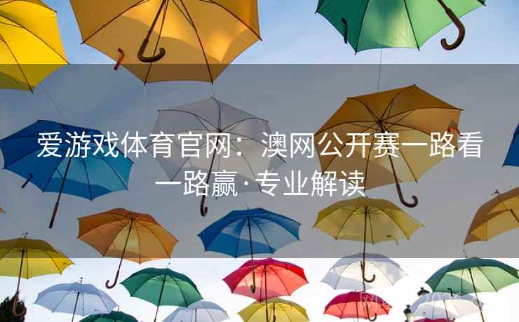 爱游戏体育官网：澳网公开赛一路看一路赢·专业解读